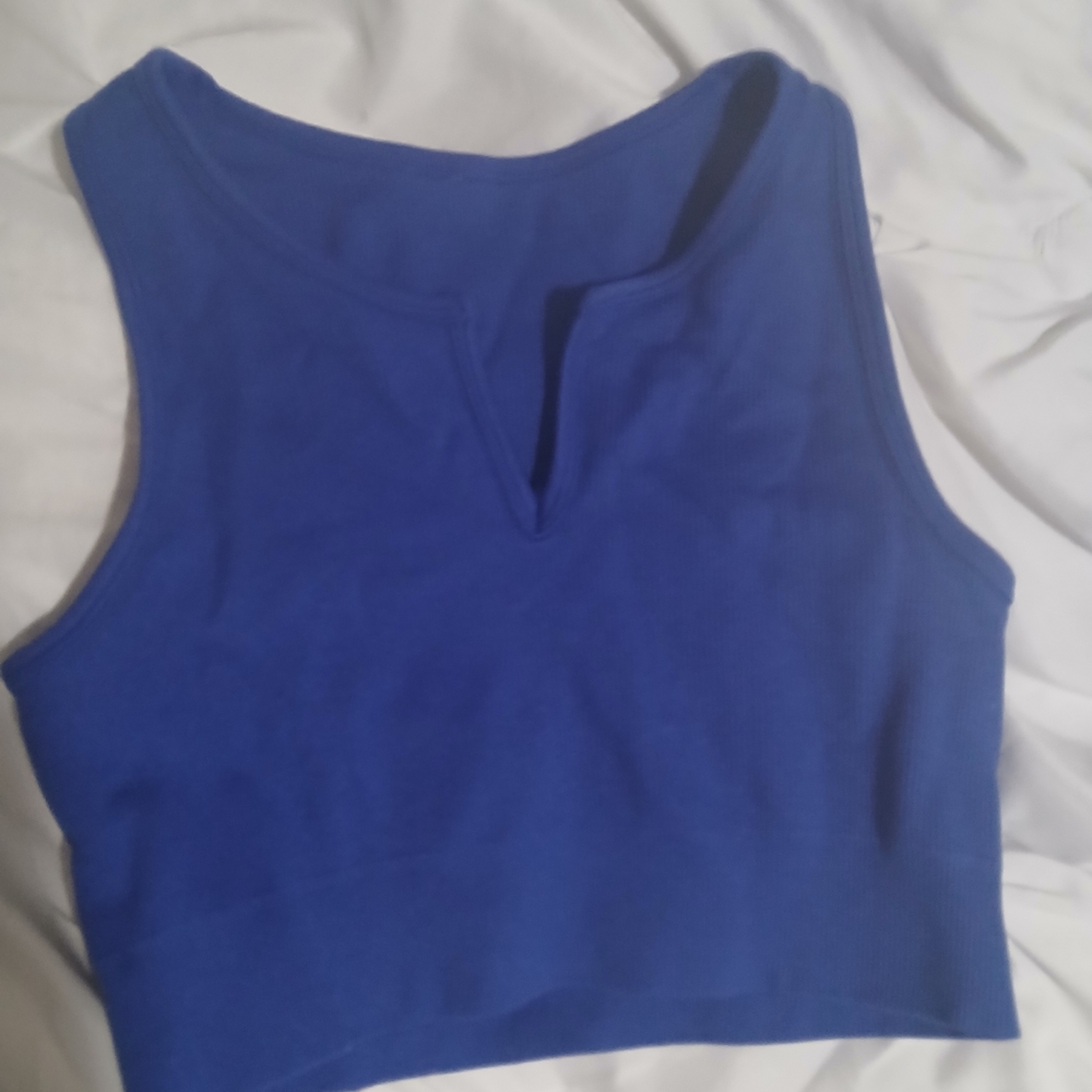 Vibrant Blue Women's Crop Top